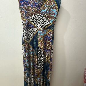 Multicolor Paisley Maxi Dress
